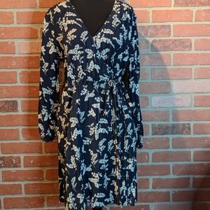 Gap | Long Sleeve Wrap Dress | Size Large